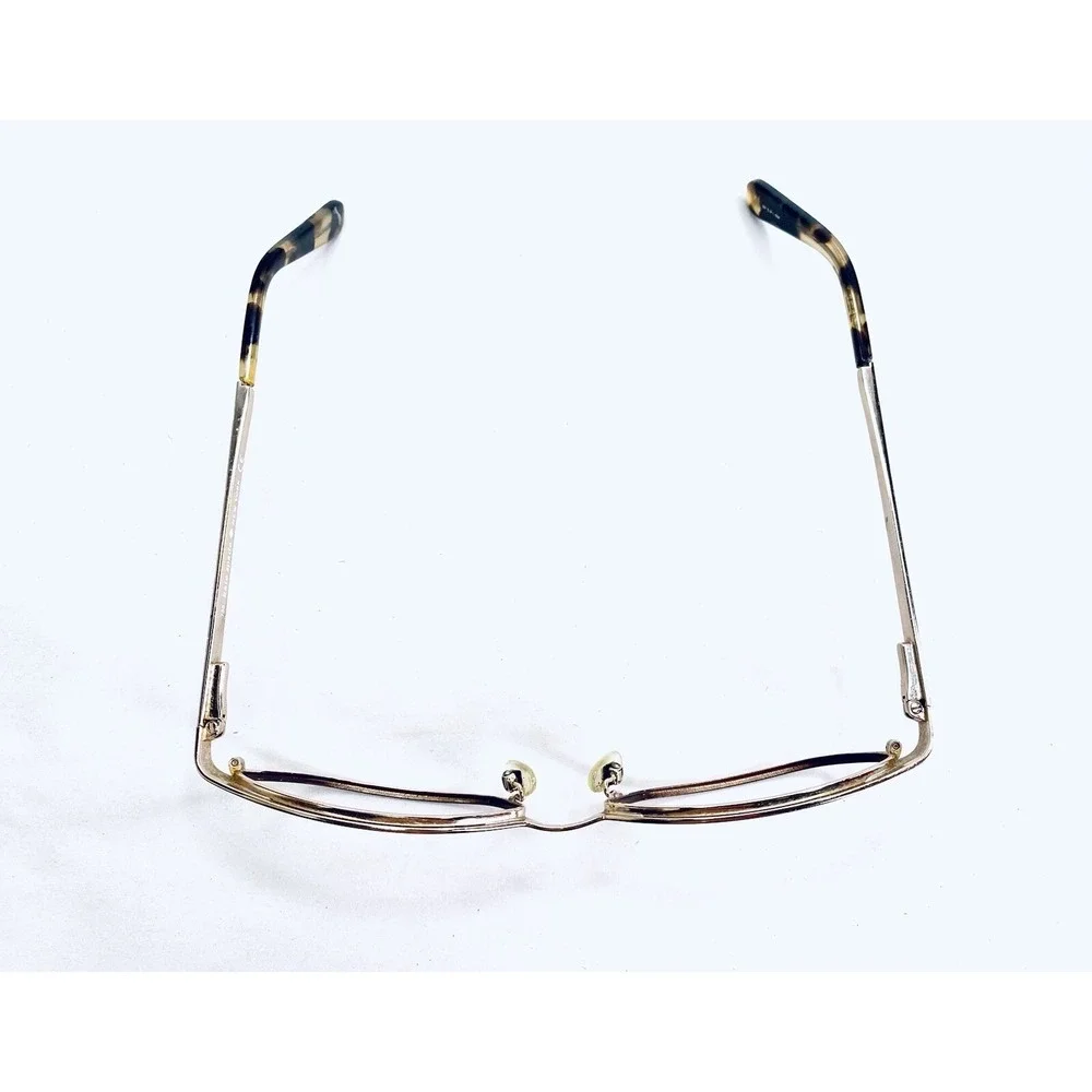 Kate Spade Brown & Gold Cat Eye Polka Dot Temple Glasses Leticia 52 16 135